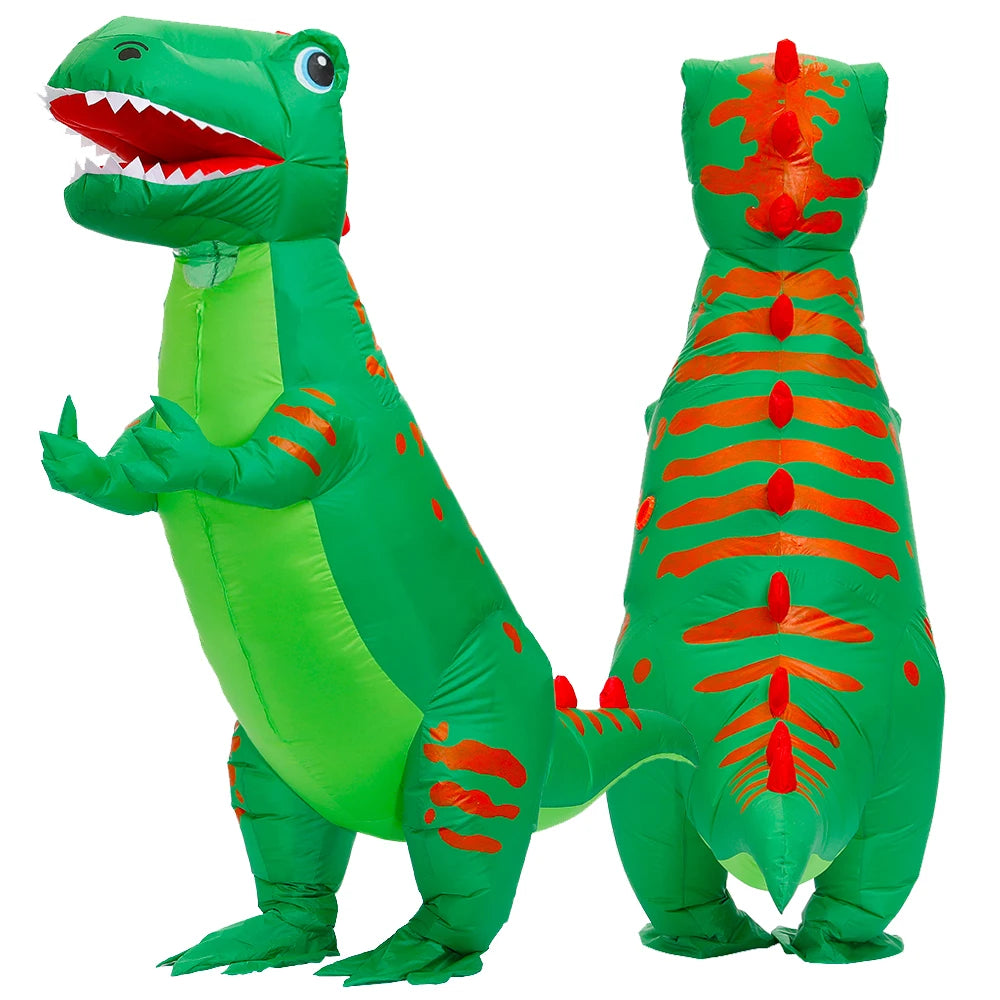 Vibrant Blue T-Rex Inflatable Costume™