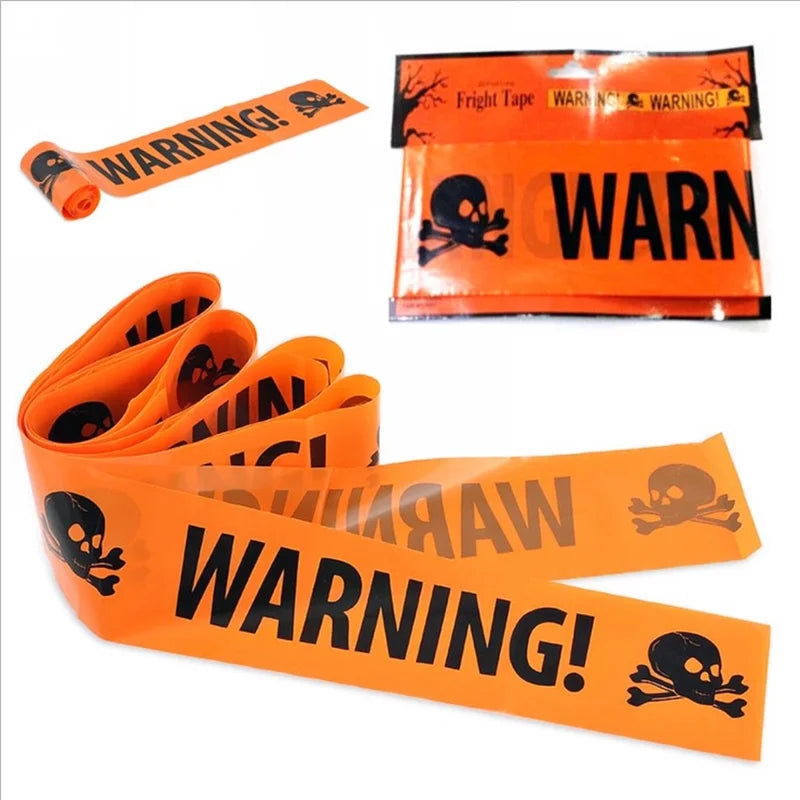 Spooky Skull Window Warning Tape™