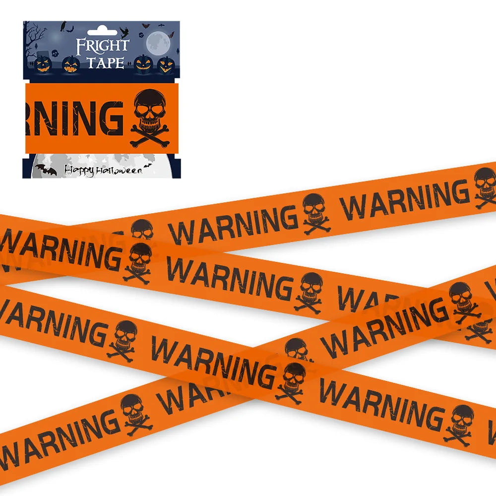Spooky Skull Window Warning Tape™