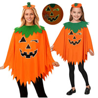 Luminous Pumpkin Cape & Hat Set