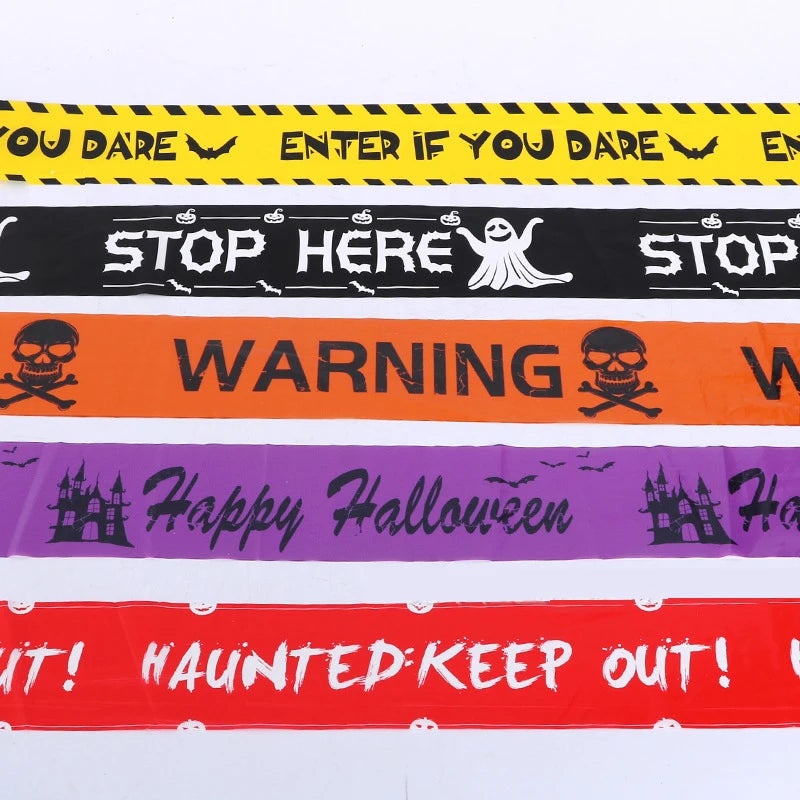Spooky Skull Window Warning Tape™