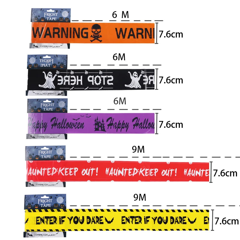 Spooky Skull Window Warning Tape™