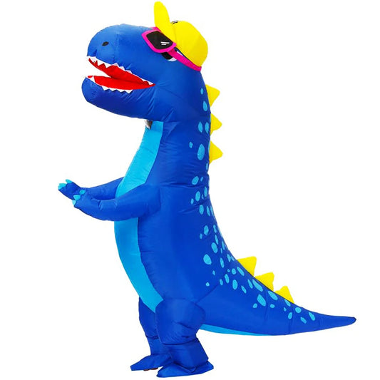 Vibrant Blue T-Rex Inflatable Costume™
