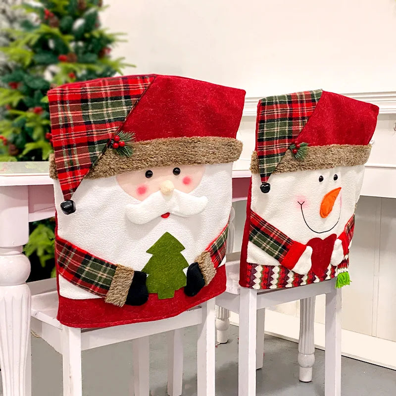Festive Christmas Chair Cover Set