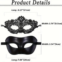Elegant Lace Couples Masquerade Masks™