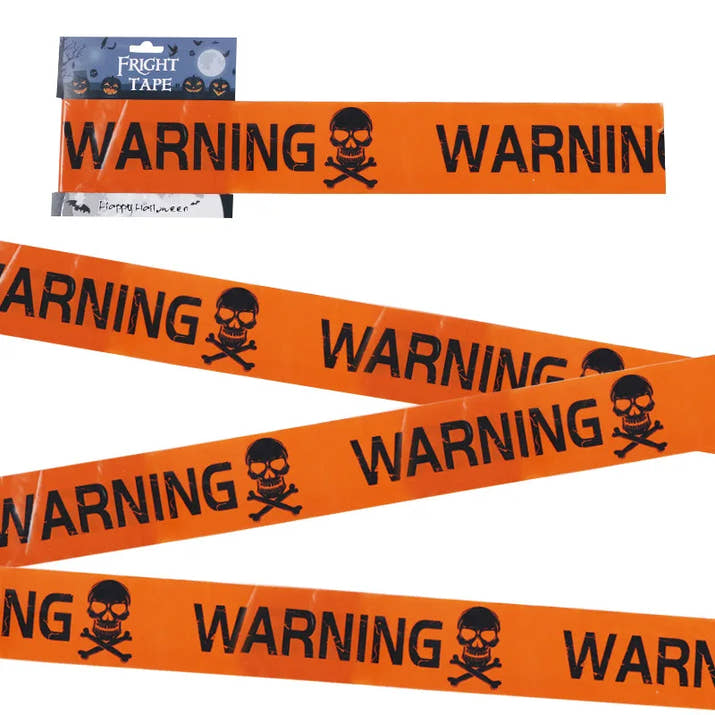 Spooky Skull Window Warning Tape™