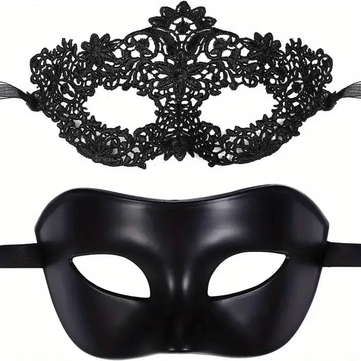 Elegant Lace Couples Masquerade Masks™