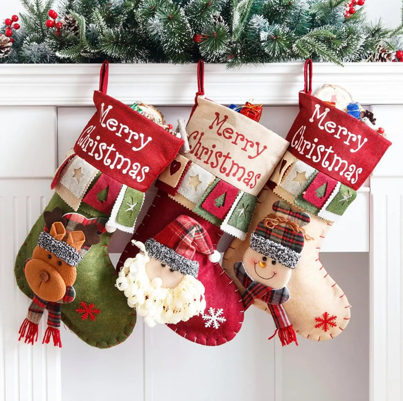 Joyful Holiday Character Stockings