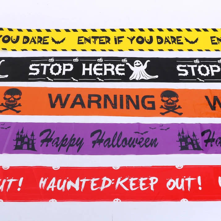 Spooky Skull Window Warning Tape™