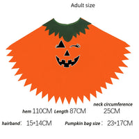 Luminous Pumpkin Cape & Hat Set